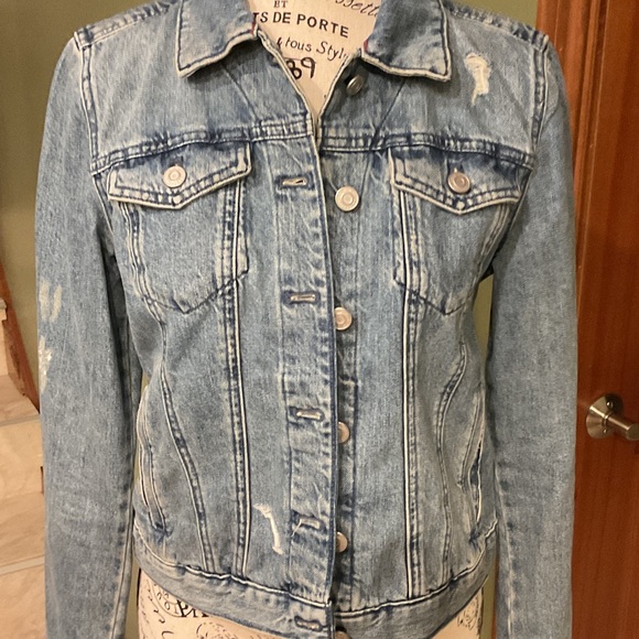 Tommy Hilfiger Light Blue Denim Jacket, Size S - Picture 6 of 9